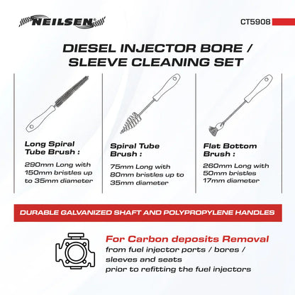 CT5908 - Diesel Injector Bore / Sleeve Cleaning Set