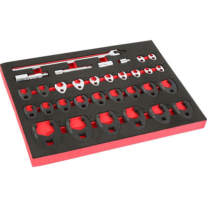 CT6033 - 32pc Crow Foot Wrench Set 3/8" 1/2" 3/4"