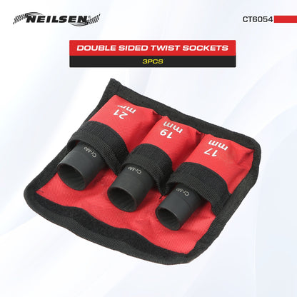 CT6054 - 3pc Double Sided Twist Socket
