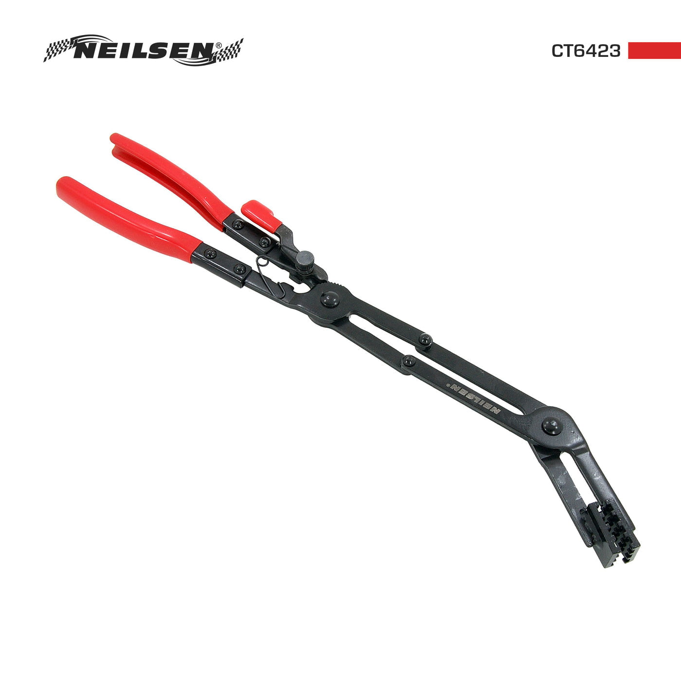 CT6423 - 35 Degree Angled Long Hose Clamp Pliers Double Jointed