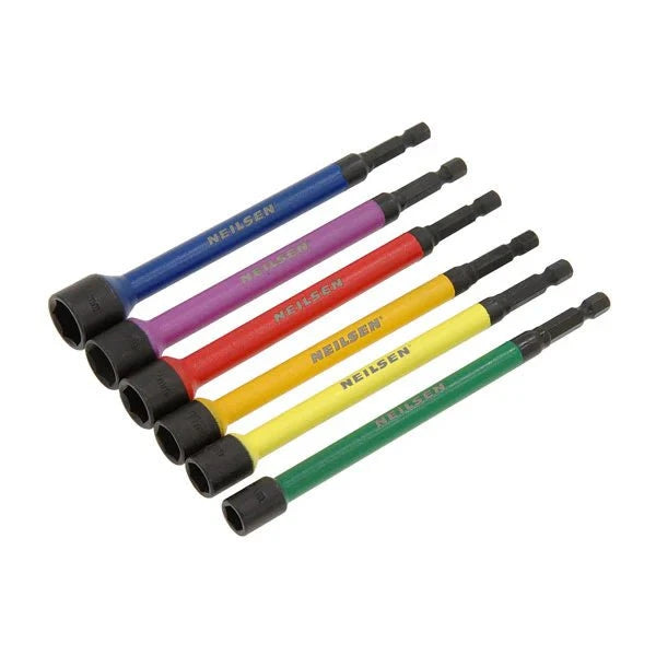 CT6599 - Magnetic Nut Setter Set 6pc Colour Coded