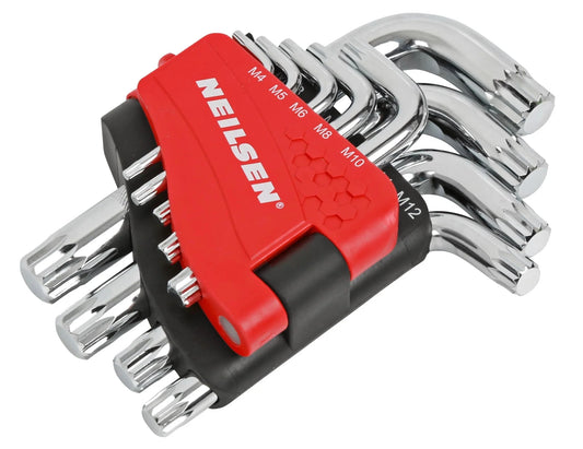 CT6719 - L Type Wrench Set Short Spline M4 - M18 9pc