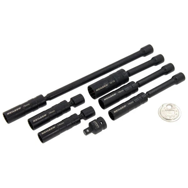 CT6722 - 8pc Magnetic Swivel Spark Plug Socket Set 3/8inch Dr Thin Wall