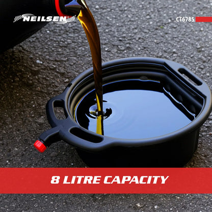 CT6785 - 8L Oil Drain Pan With Nozzle