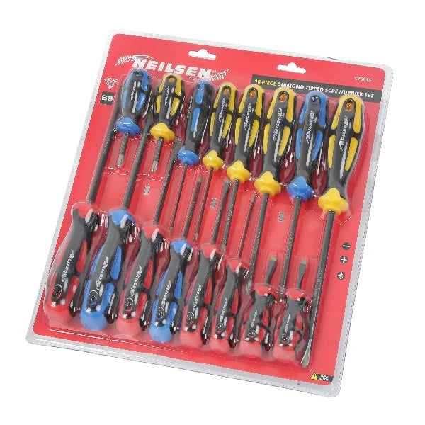 CT6815 - 16pc Diamind Tipped Screwdriver Set