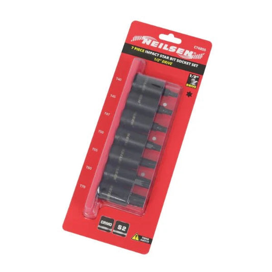 CT6855 - 7pc 1/2 Inch  Dr Impact Star Bit Set T40-T70