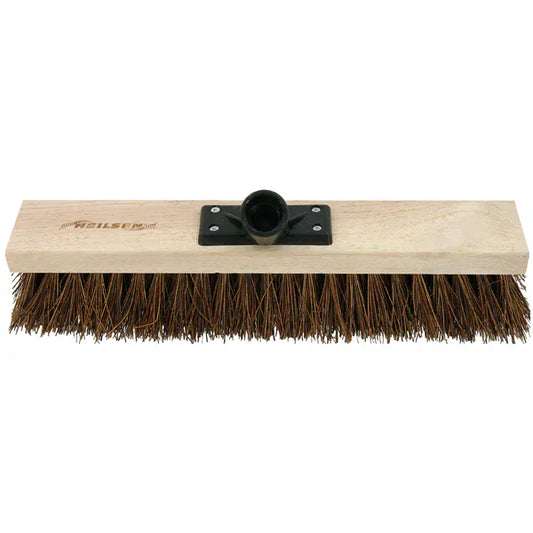 CT6908 - Stiff Broom With Natural Bassine Hard Bristle - 380mm