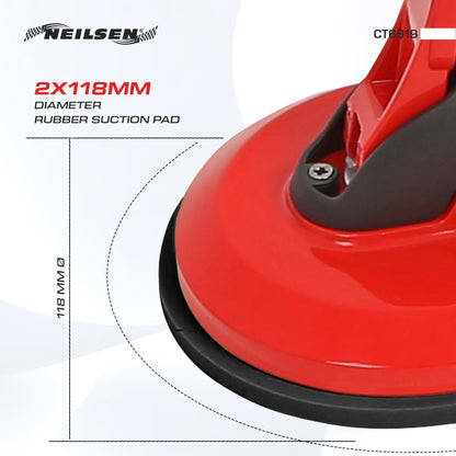CT6919 - Angle Adjustable Suction Cup Aluminium  Die Casting Body 100kg Suction
