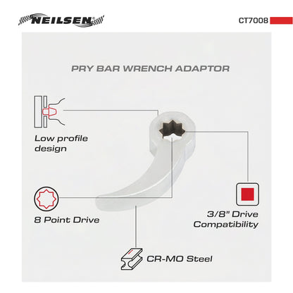 CT7008 - Pry Bar Wrench Adaptor 3/8"Drive