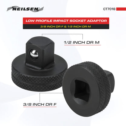 CT7018 -  Low Profile Impact Socket Adaptor 3/8 Inch Dr F & 1/2 Inch Dr M