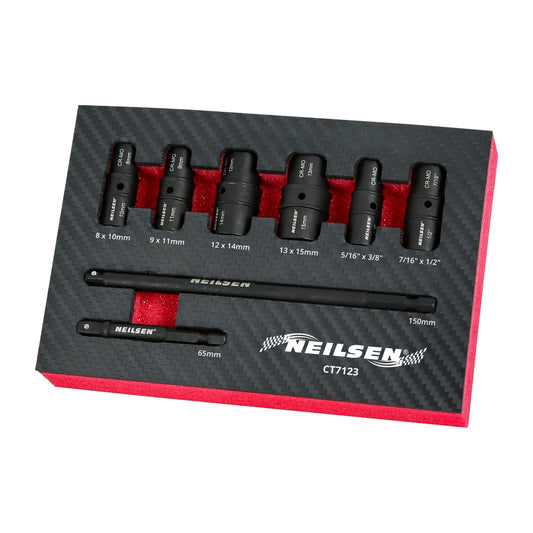 CT7123 - 8pc 1/4inch Double Ended Thin Wall Socket Set