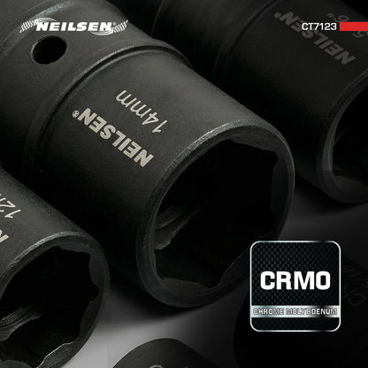 CT7123 - 8pc 1/4inch Double Ended Thin Wall Socket Set