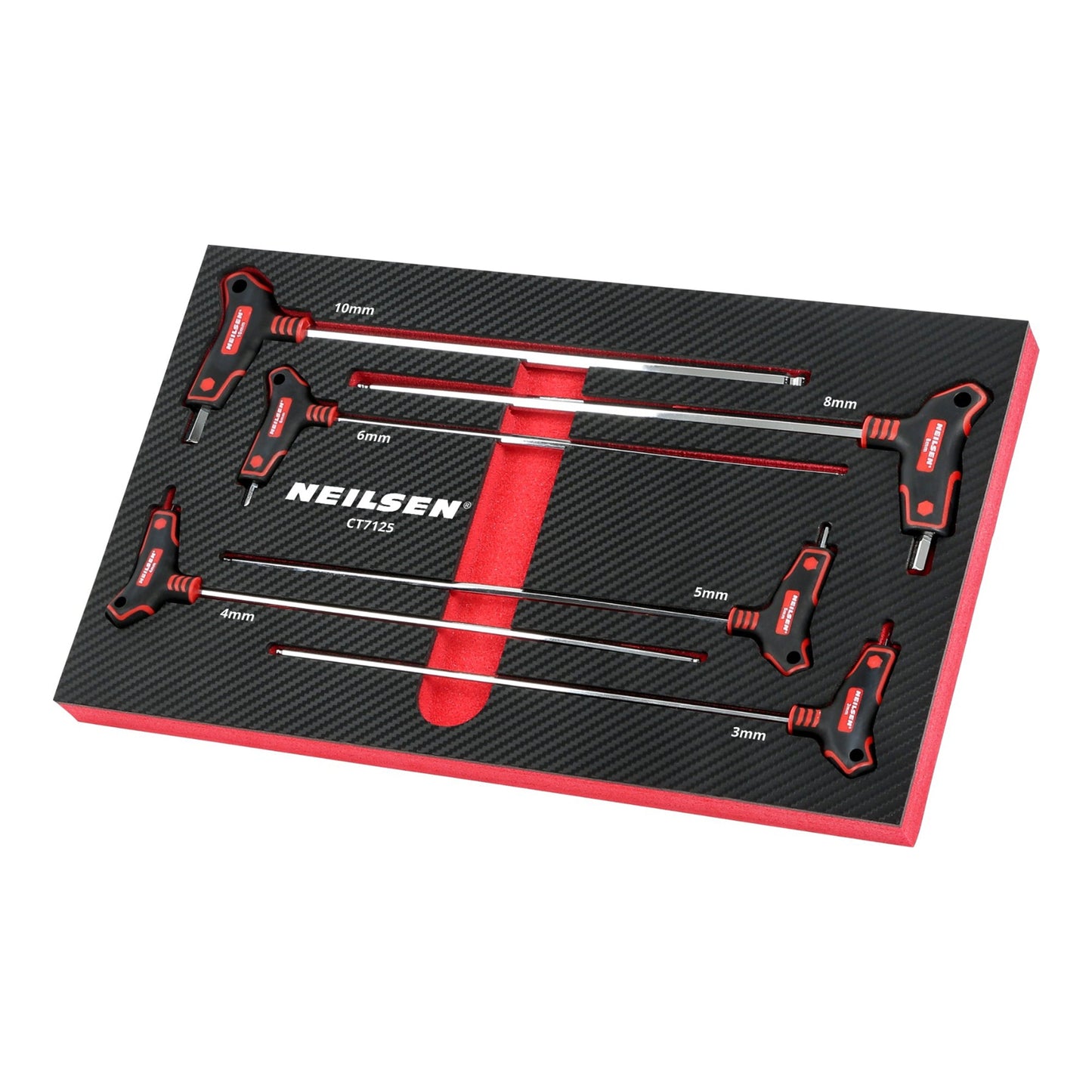 CT7125 - 6pc Extra Long T Handle Hex Key Set