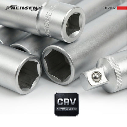 CT7137 - 14pc 3/8 Inch Dr Extra Deep Socket Set  8-19mm