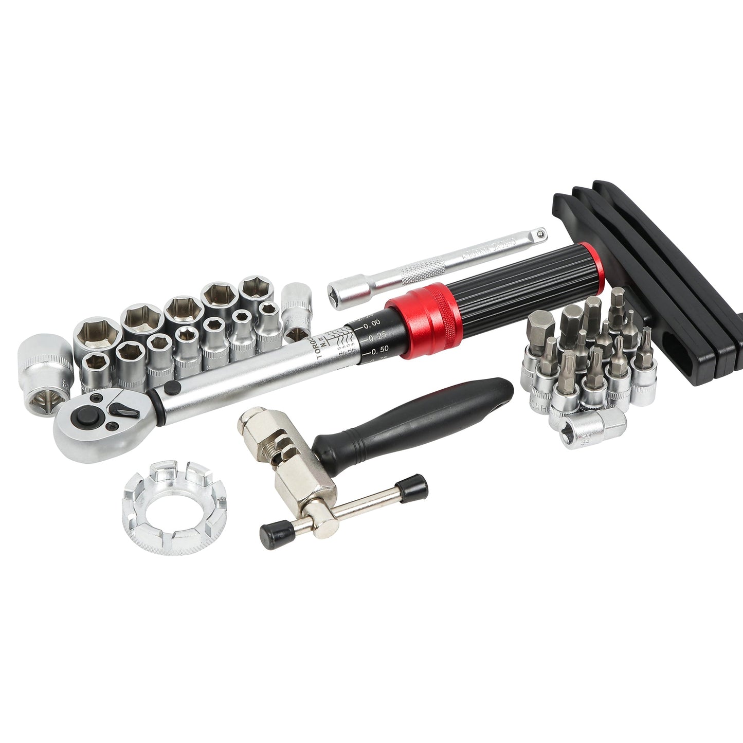 CT7151 - 34pc Torque Wrench Set Ideal for For Motorcycle and Bike Repair
