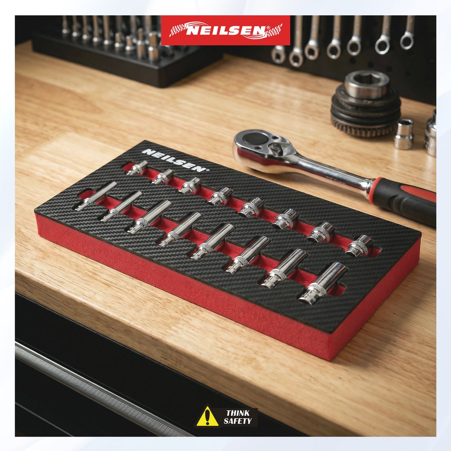 CT7232 - 16pc Short & Deep 3/8 Inch Dr 8mm,12mm,13mm 6PT Socket Set