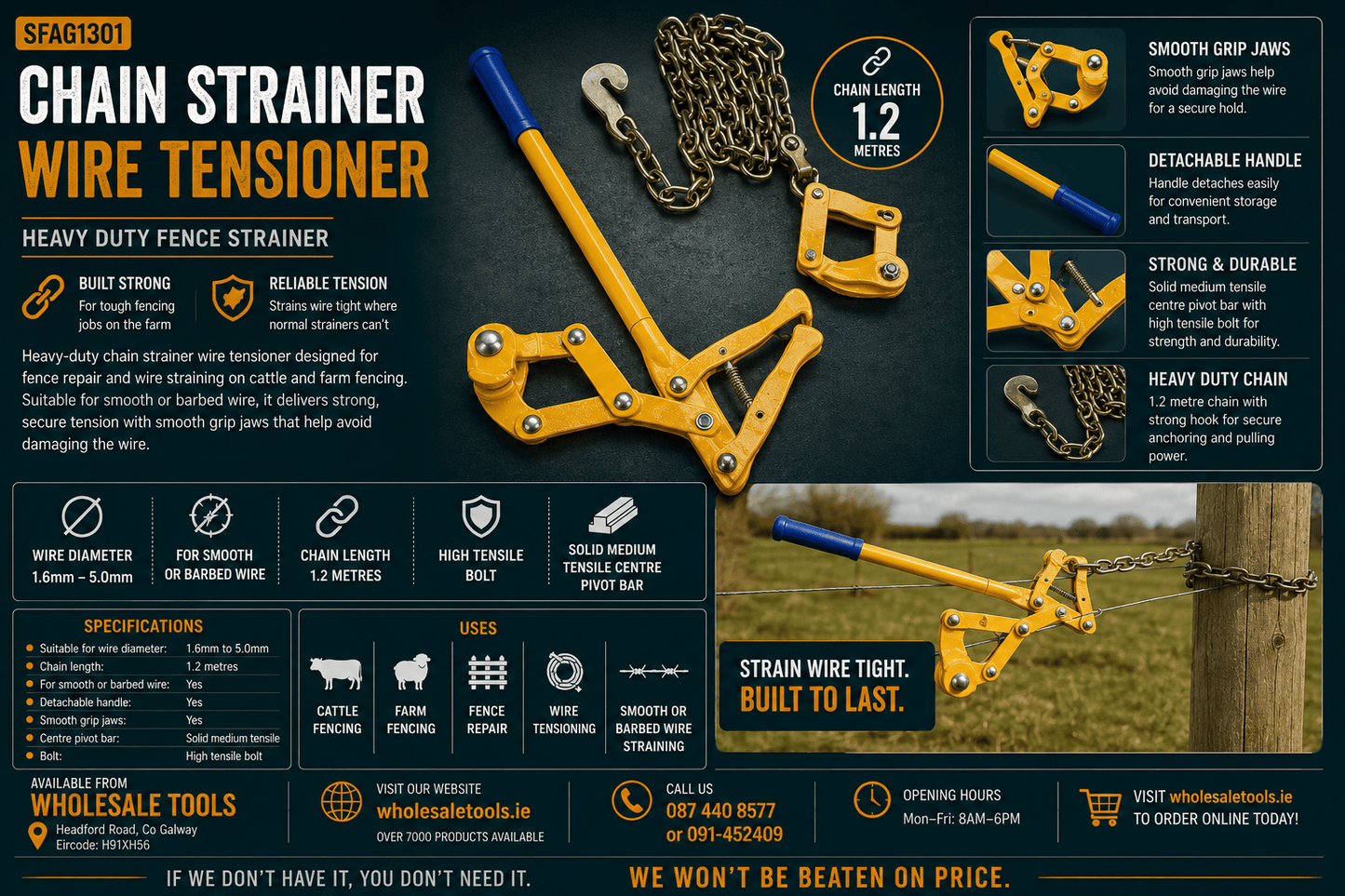 Chain Strainer Wire Tensioner