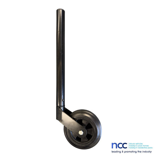 JOCKC2B - Jockey Wheel for Static Caravan & Mobile Holiday Home - 42mm Black Universal Fit