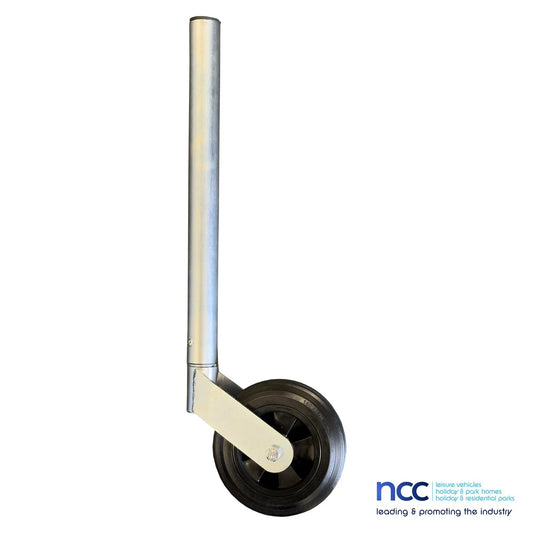 Jockey Wheel for Static Caravan & Mobile Holiday Home - 42mm Galvanised Universal Fit
