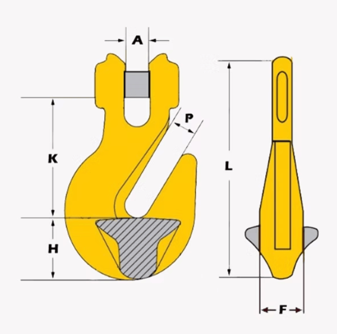 Grade 80 Clevis Grab Hook