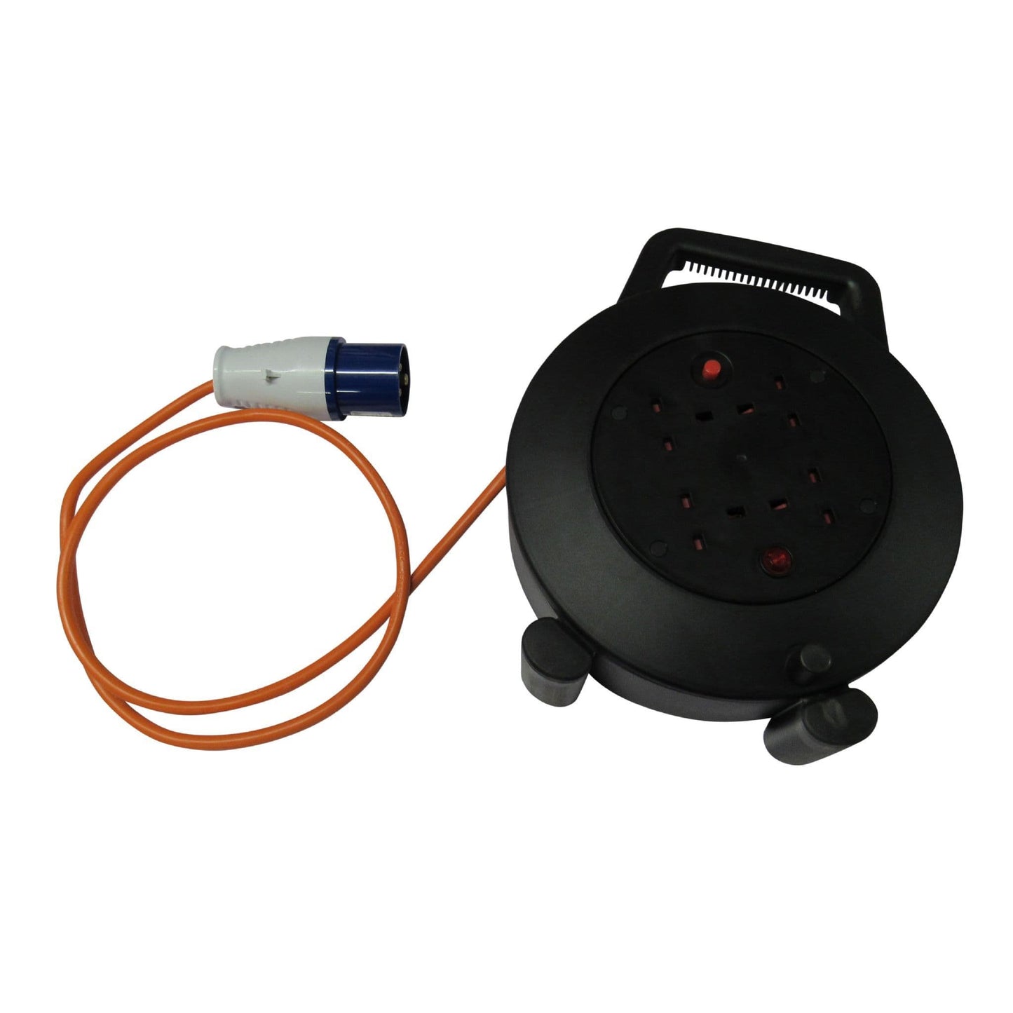 ZZNZHUL15R - Camping Electric Extension Reel 15M (4 Way Electric Hook Up Lead Caravan Campsite)