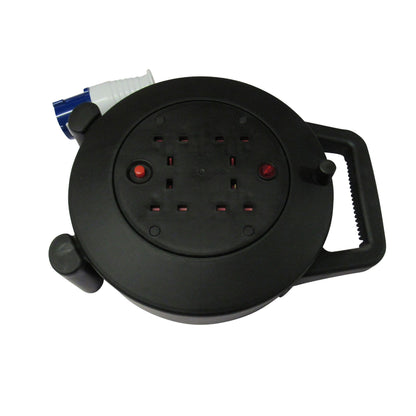 ZZNZHUL15R - Camping Electric Extension Reel 15M (4 Way Electric Hook Up Lead Caravan Campsite)