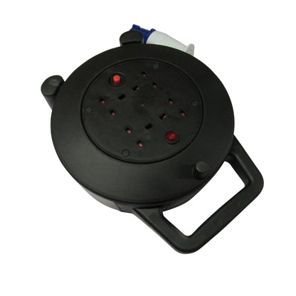 ZZNZHUL15R - Camping Electric Extension Reel 15M (4 Way Electric Hook Up Lead Caravan Campsite)