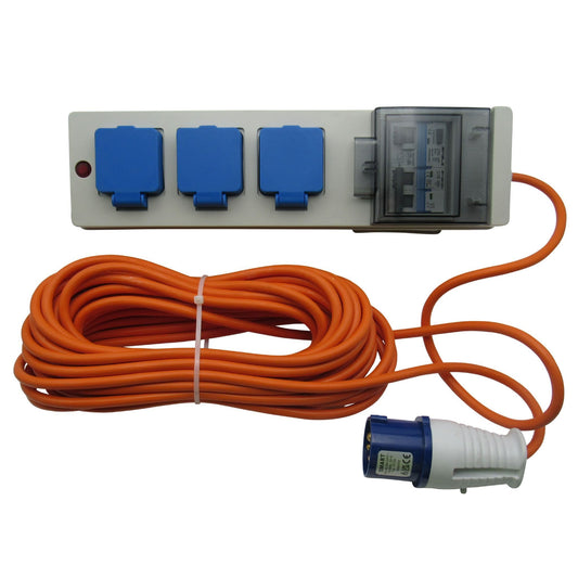 ZZNZMMU15 - Camping Electric Hook Up Cable 15M 16A (Campsite Mains Power Lead)