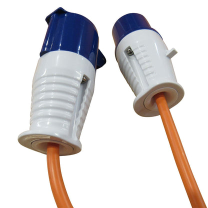 ZZNZHULA25 - Caravan Mains Hook Up Cable 25M (Adaptor Plug Extension Lead Motorhome Boat)