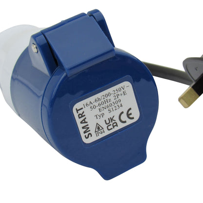 ZZNZHUL15/ZZNZPS - Caravan Mains Hook Up Cable 2.5MM X 15M (Adaptor Plug Extension Lead Motorhome Boat)
