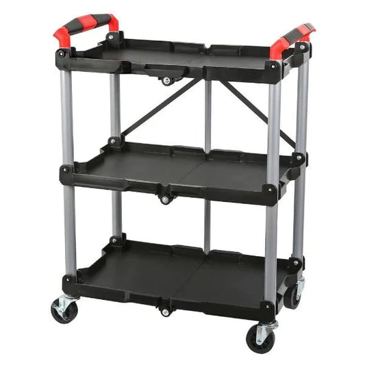 CT0681 - Folding Workshop Trolley 3 Shelf