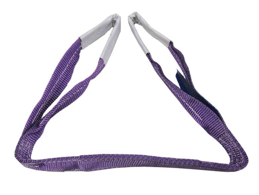 WS1T10 - 60MM VIOLET X 10 METRE WEB SLING WITH SEWN EYES X 1000 KG