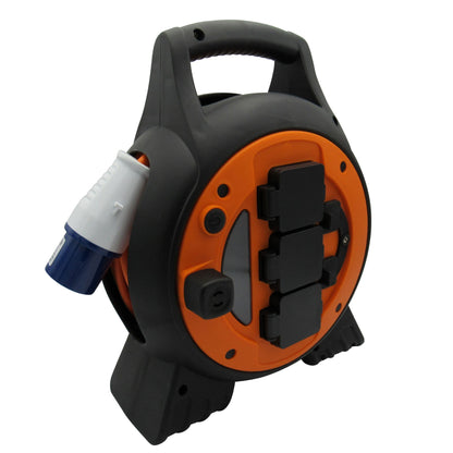 ZZNZRK - Electric Hook Up Roller Extension Lead 15M (Camping Mains Power Cable Reel Caravan Campsite)