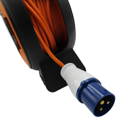 ZZNZRK - Electric Hook Up Roller Extension Lead 15M (Camping Mains Power Cable Reel Caravan Campsite)