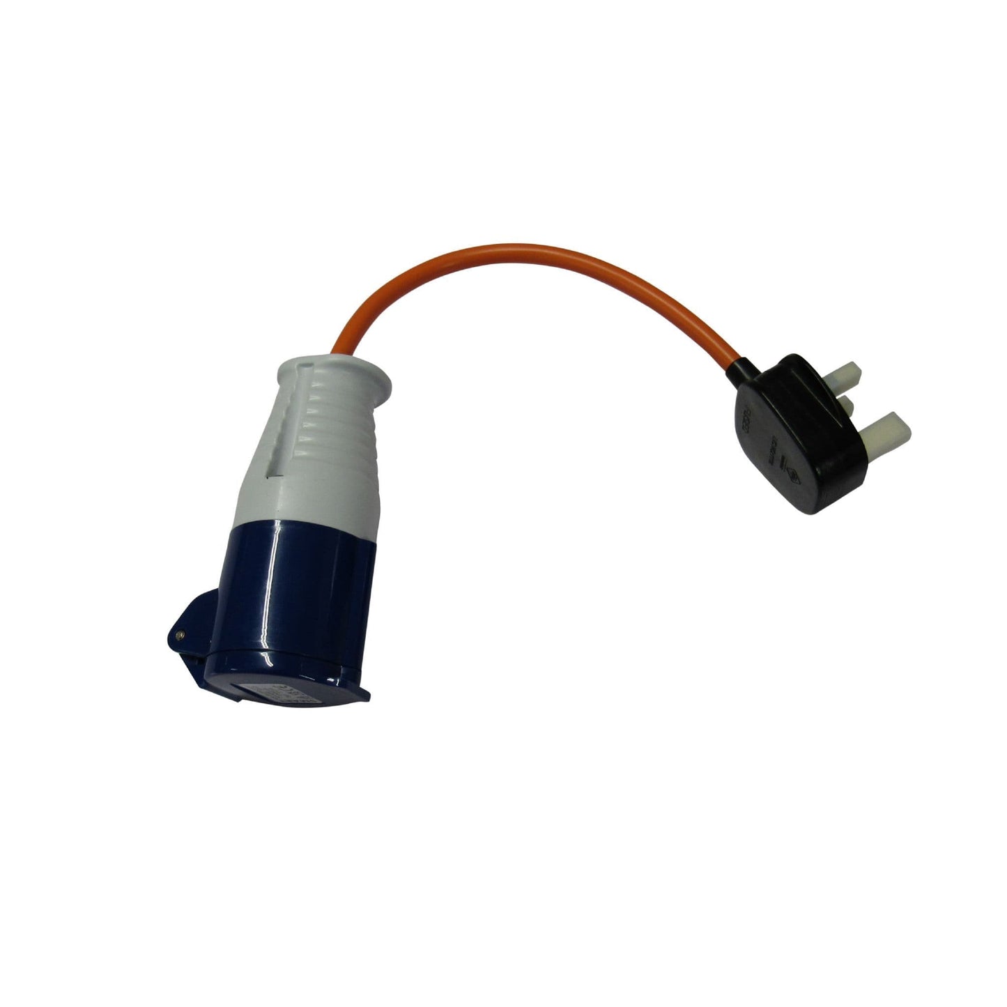 ZZNZPS - Fly Lead Socket Converter 13A Plug to 16A Socket (Cable Caravan RV Motorhome Adaptor)