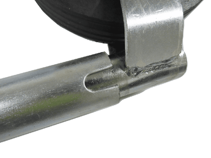 JOCKC - 42MM JOCKEY WHEEL, 200x50MM RUBBER WHEEL-METAL RIM, MAX LOAD 150KGS