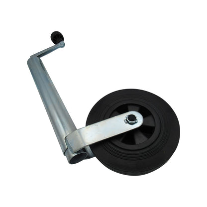 JOCKD - 48MM JOCKEY WHEEL, 220x65MM RUBBER WHEEL-METAL RIM, MAX LOAD 180KGS