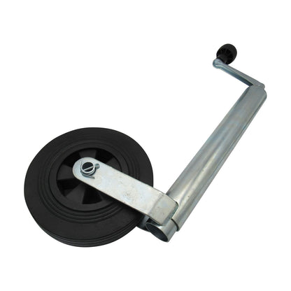JOCKD - 48MM JOCKEY WHEEL, 220x65MM RUBBER WHEEL-METAL RIM, MAX LOAD 180KGS