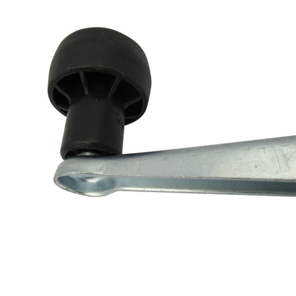JOCKD - 48MM JOCKEY WHEEL, 220x65MM RUBBER WHEEL-METAL RIM, MAX LOAD 180KGS