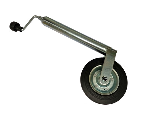 JOCKG - 60MM JOCKEY WHEEL, 220x65MM RUBBER WHEEL-METAL RIM, MAX LOAD 180KGS