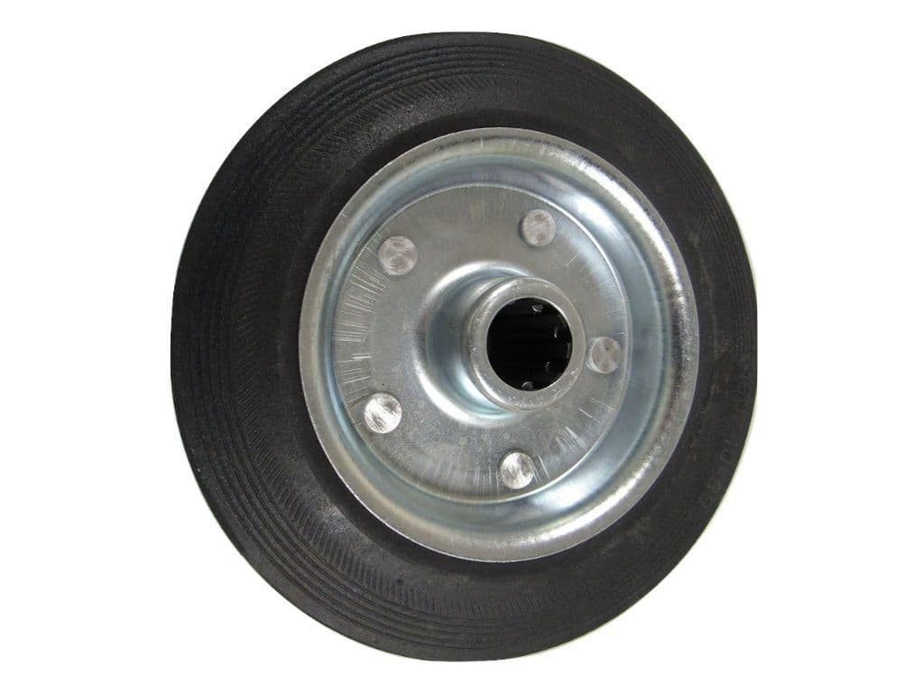 JOCKR - 200MM X 50MM SPARE RUBBER WHEEL-METAL RIM
