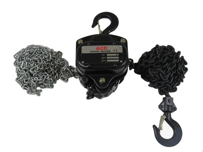 ACECB16 - Lifting Chain Hoist Block Tackle (6M - Chain 1.5T)