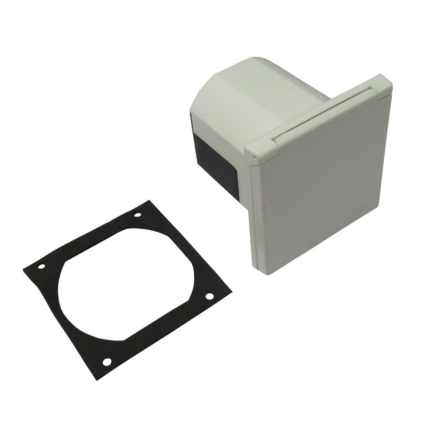ZZNZ3PCS - Mains Hook Up Inlet Socket 240V (White Flush Fitting Caravan 3 Pin Electric Connector