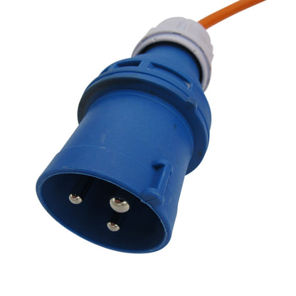 ZZNXMMU - Mobile Mains Hook Up Cable 20 Metre (Electric Caravan Camping 3 UK Plug Sockets)