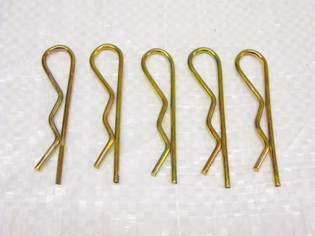R Clips Zinc Plated 2MM x5