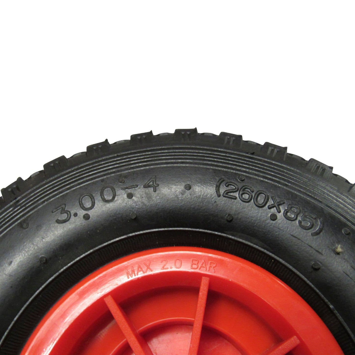 JOCKT - 260MM X 80MM SPARE PNEUMATIC WHEEL-PLASTIC RIM