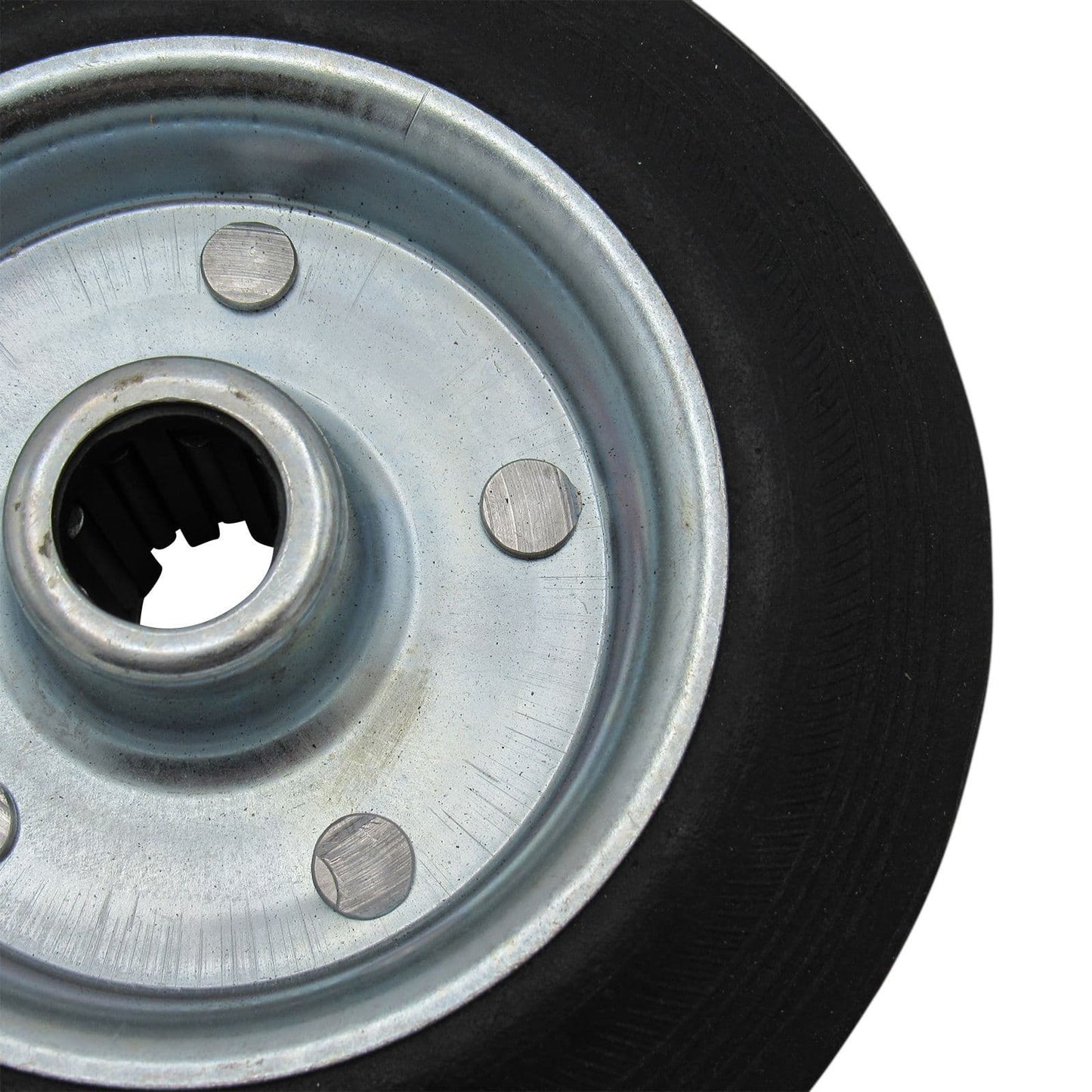 JOCKQ - 160MM X 40MM SPARE RUBBER WHEEL-METAL RIM