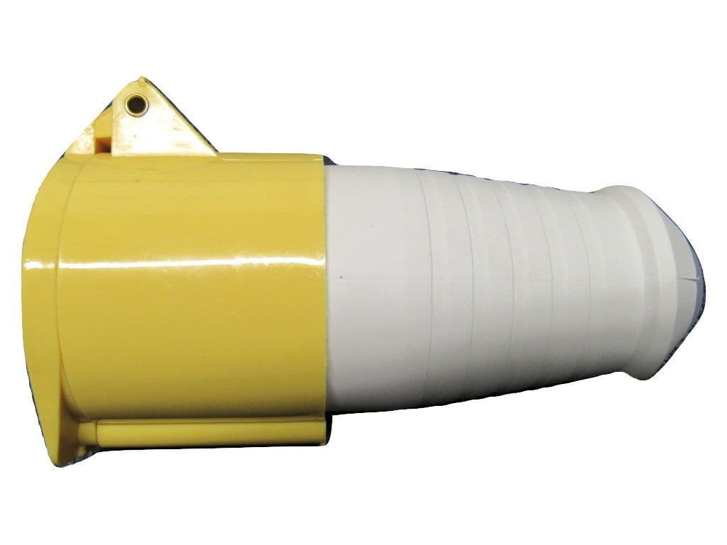 ZZWSS32 - Round Socket 32A 3 Pin - 130V Yellow Industrial Caravan Construction Connector