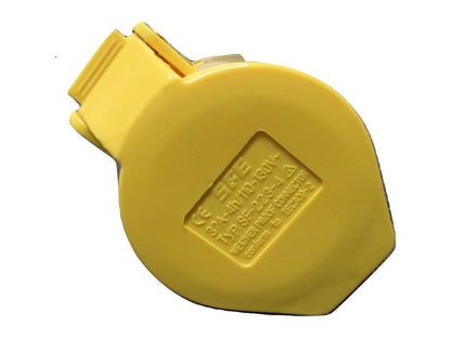 ZZWSS32 - Round Socket 32A 3 Pin - 130V Yellow Industrial Caravan Construction Connector