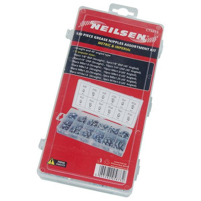 CT5873 - 130pc Auto Grease Nipples - Assorted